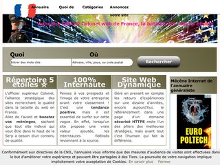 Annuaire colonel, le bonus web des internautes