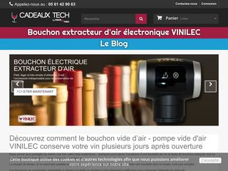 Bouchon pompe vide d’air automatique pour le vin