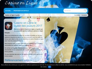 Casino on Ligne annuaire et guide web de casino en ligne