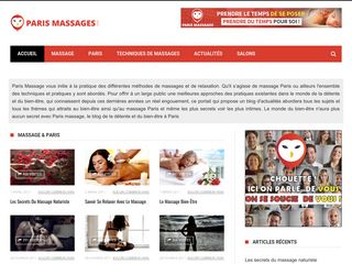 Tout sur le massage dans la ville de Paris