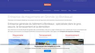 Trouver une entreprise de maçonnerie en Gironde