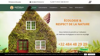 Réalisation de toitures écologiques en Belgique