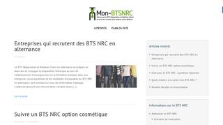 Portail d’information sur le BTS NRC