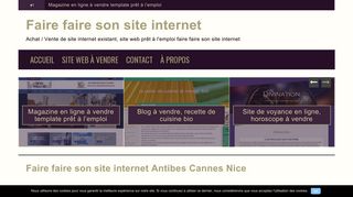 Faire faire son site internet de Cnathalie.com création et vente de site web existant