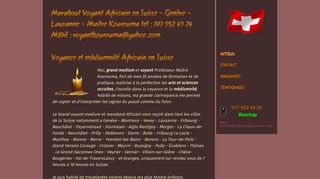 Votre voyant africain dans les villes suisses