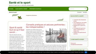 Sport & santé tout ce qu’il faut savoir