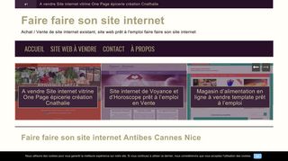 Faire faire son site internet de Cnathalie.com création et vente de site web existant