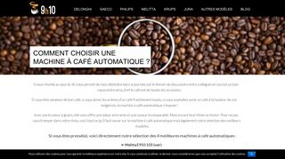 Guide de la machine à café automatique