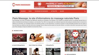 Tout sur le massage dans la ville de Paris