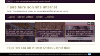 Faire faire son site internet de Cnathalie.com création et vente de site web existant
