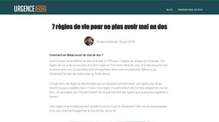 Solutions pour traiter la rachialgie