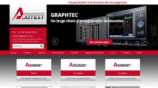 Axitest, achat d’appareil de mesure