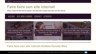 Faire faire son site internet de Cnathalie.com création et vente de site web existant