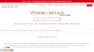 Vessiere Cristaux, trouver des objets en barbotine