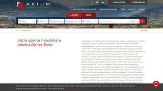 Nouvelle agence immobilière à Aix les Bains