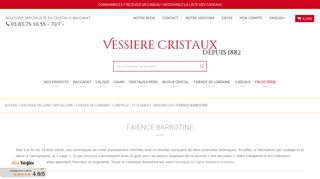 Vessiere Cristaux, trouver des objets en barbotine