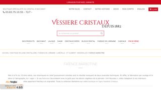 Vessiere Cristaux, trouver des objets en barbotine