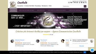 Cnathalie : la création site web en PACA Antibes Nice Cannes accessible à tous