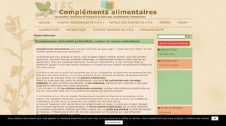 Le plus grand guide web des plantes médicinales