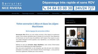 Services de serrurerie à Nice dans le 06