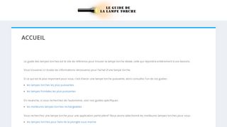 Quelle lampe torche choisir pour son activité