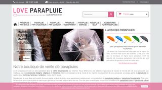 Love parapluie : la boutique en ligne du parapluie