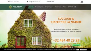 Réalisation de toitures écologiques en Belgique