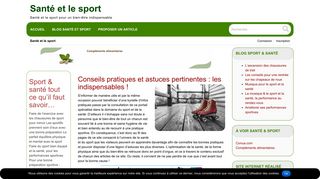 Sport & santé tout ce qu’il faut savoir