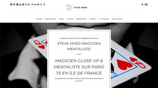 Steve Mind, spécialiste de l’art de magie pour vos événements en ÃŽle-de-france