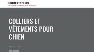 Articles tendance et mode pour votre petit chien