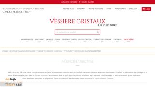 Vessiere Cristaux, trouver des objets en barbotine