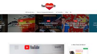 Tubeurs, le site web sur YouTube