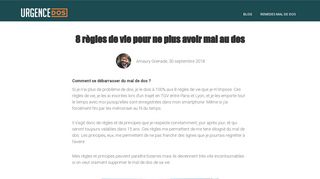 Solutions pour traiter la rachialgie