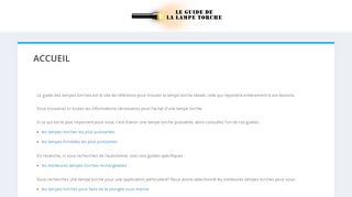 Quelle lampe torche choisir pour son activité