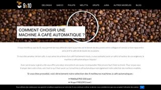 Guide de la machine à café automatique