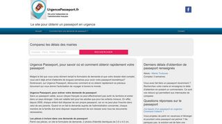 Urgence Passeport, vite obtenir son passeport