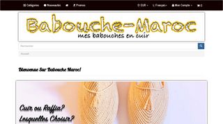 Babouche Maroc: Le spécialiste de la Babouche Cuir En France et Dans le Monde