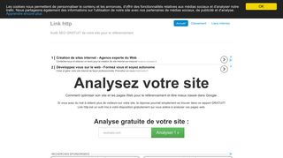 Link http Audit SEO de site ou celui d’un client