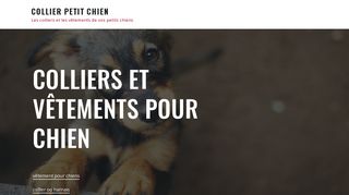 Articles tendance et mode pour votre petit chien