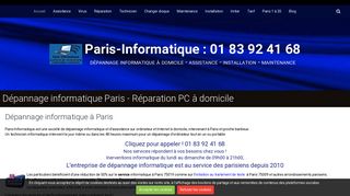Dépannage informatique à Paris à domicile