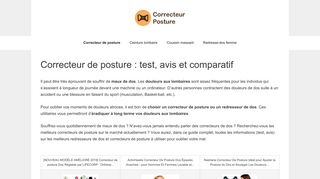 Tout découvrir sur les correcteurs de posture