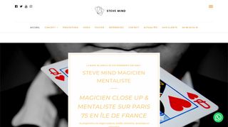 Steve Mind, spécialiste de l’art de magie pour vos événements en ÃŽle-de-france