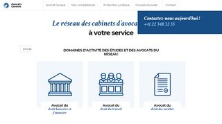 Joindre des avocats à Genève en Suisse
