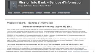 Banque d’information Web avec le blog Mission Info Bank