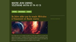Hadj Bangoura, l’expert des sciences occultes