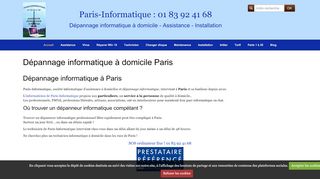 Dépannage informatique à Paris à domicile