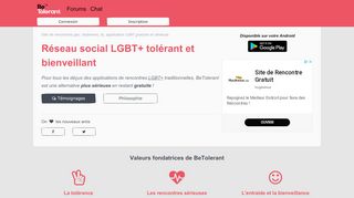 L’amour avec un grand A, tolérance avec un grand T
