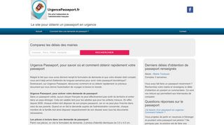 Urgence Passeport, vite obtenir son passeport