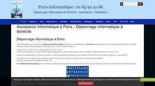 Dépannage informatique à Paris à domicile