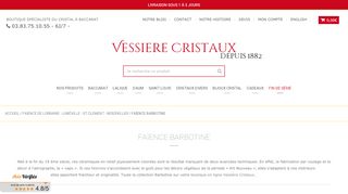Vessiere Cristaux, trouver des objets en barbotine